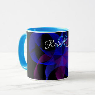 3D auf 2D Zylinder-Ring Geometrischer Kaffeebecher Tasse