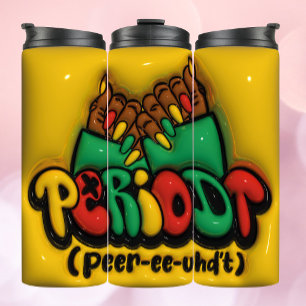 3D Aufgeblasene Effektdauer! Embrace Afro-American Thermosbecher