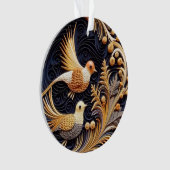 3d Auswirkungen auf Vögel Ornament (Vorderseite)
