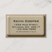 3D Award Style Visitenkarte (Rückseite)