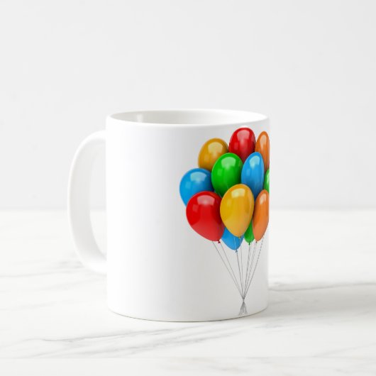 3D-Ballons Kaffeetasse (Vorderseite Links)