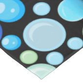 3D-Balls-Muster.01.b Schwarze BG Tischdecke (Schrägansicht)