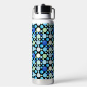 3D-Balls-Muster.01.b Schwarze BG Trinkflasche (Hinten)