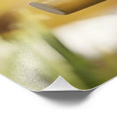 3D Bambuspanels mit floralen Motiven und grünen Bl Fotodruck (Ecke)