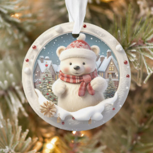 3D Bären Weihnachtsdekoration Ornament