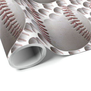 3D-Baseballs Geschenkpapier