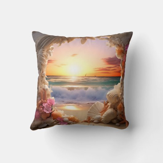 3D beach cushion Kissen (Rückseite)