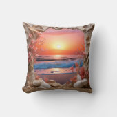 3D beach cushion Kissen (Vorderseite)
