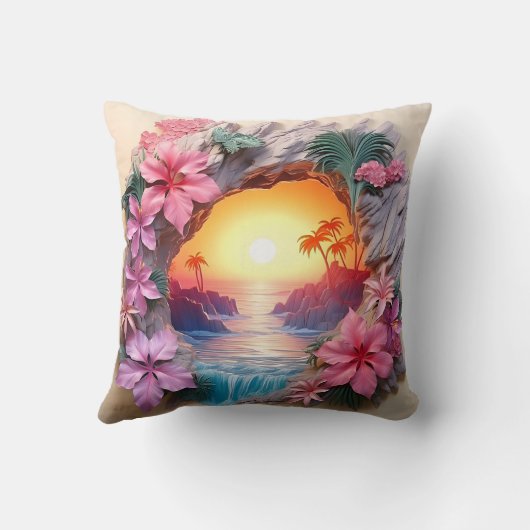 3D beach cushion Kissen (Rückseite)