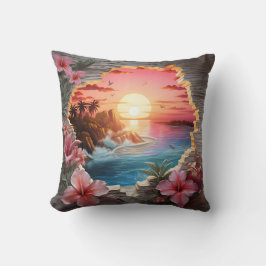 3D beach cushion Kissen