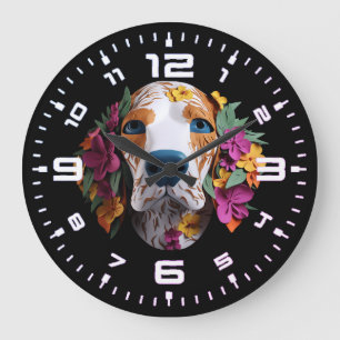 3D-Beagle Große Wanduhr
