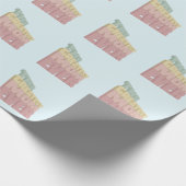 3D Beste Mama je Design Geschenkpapier (Ecke)