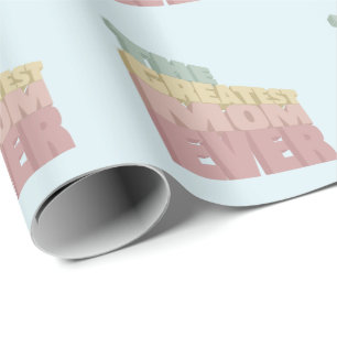 3D Beste Mama je Design Geschenkpapier