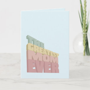 3D Beste Mama je Muttertag Karte