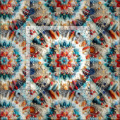 3D bestickter Look Winter Mandala Kaleidoscope Stoff (Kachel)