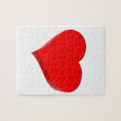 3d Big Red Heart Puzzle (Horizontal)