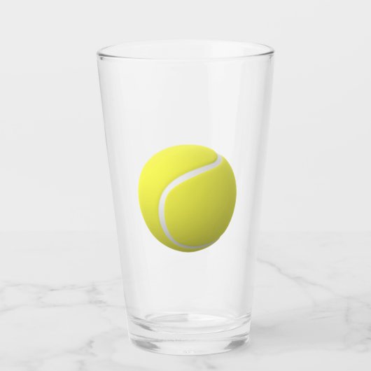 3D Big Tennis Ball Glas (Vorderseite)
