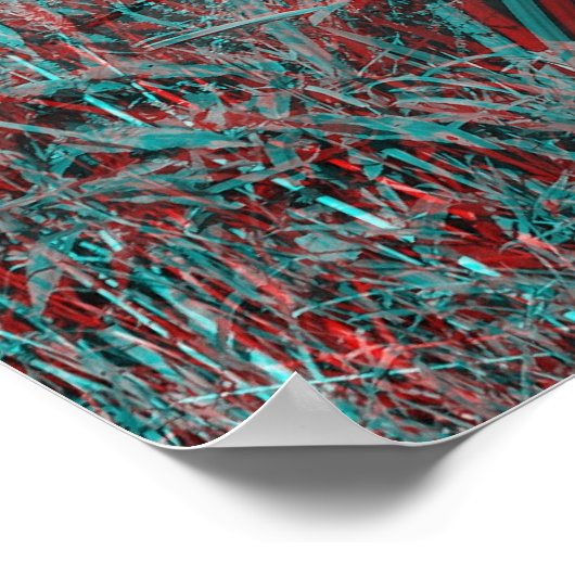 3D-Bild. Hampton Lode Ferry, Shropshire, England Poster (Ecke)