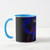 3D bis 2D Geometric Cylinder Match Art Coffee Tass Tasse (Links)