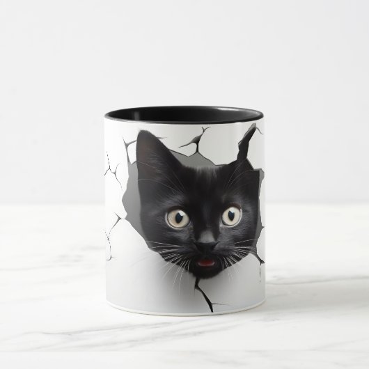 3D Black Cat Tasse 10 (Zentrum)