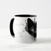 3D Black Cat Tasse 10 (Vorderseite Links)