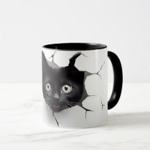 3D Black Cat Tasse 10