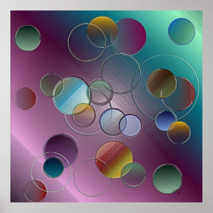 3D-Blase Abstrakt Poster