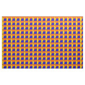 3D Blau-Gelb-Orangengitter-Look Stoff (Yard (91,4 cm))