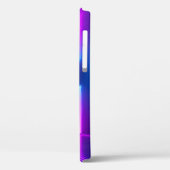 3d, blau-pink violett neon abstrakter Hintergrund, Case-Mate iPhone Hülle (Rückseite / Links)
