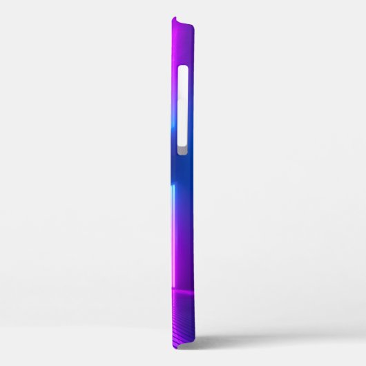 3d, blau-pink violett neon abstrakter Hintergrund, Case-Mate iPhone Hülle (Rückseite / Links)