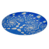 3D Blau-Weiß-Originaldesign Schneidebrett (Ecke)