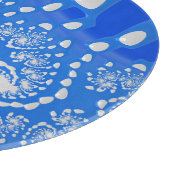 3D Blau-Weiß-Originaldesign Schneidebrett (Ecke)