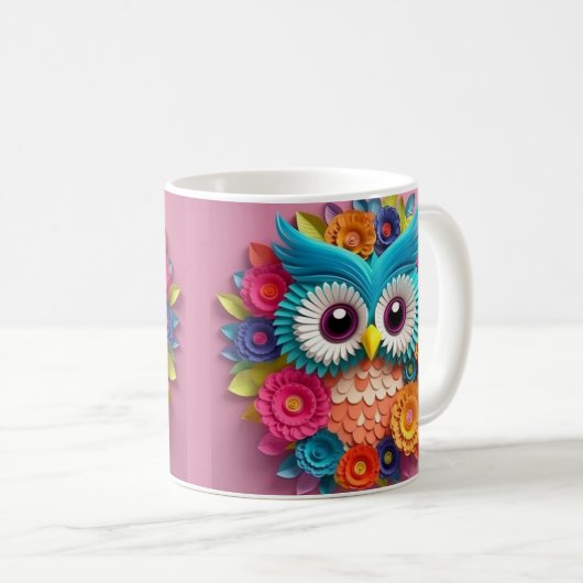 3D-Blickdruck Kaffeetasse (VorderseiteRechts)