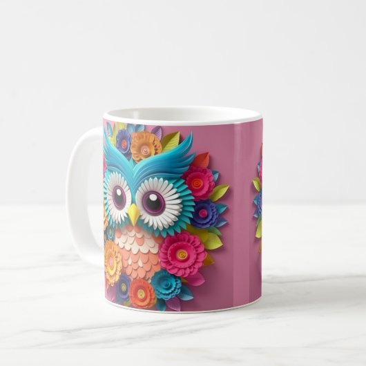 3D-Blickdruck Kaffeetasse (Vorderseite Links)