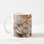 3D Blickdruck Tan Water Lilly Kaffeetasse (Links)