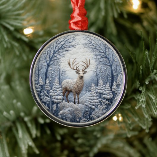 3D Blue Dee im Winter Wunderland Weihnachten Ornament Aus Metall (Baum)