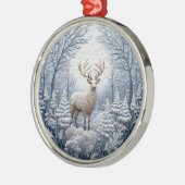 3D Blue Dee im Winter Wunderland Weihnachten Ornament Aus Metall (Links)