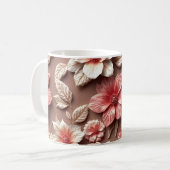 3D-Blumen Kaffeetasse (Vorderseite Links)