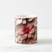 3D-Blumen Kaffeetasse (Mittel)