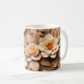 3D-Blumen Kaffeetasse (VorderseiteRechts)