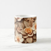3D-Blumen Kaffeetasse (Mittel)