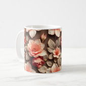 3D-Blumen Kaffeetasse (Vorderseite Links)