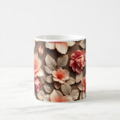 3D-Blumen Kaffeetasse (Mittel)