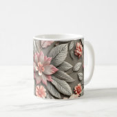 3D-Blumen Kaffeetasse (VorderseiteRechts)