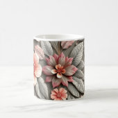 3D-Blumen Kaffeetasse (Mittel)