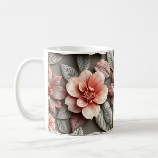 3D-Blumen Kaffeetasse