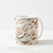 3D-Blumen Kaffeetasse (VorderseiteRechts)