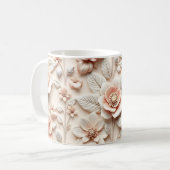 3D-Blumen Kaffeetasse (Vorderseite Links)