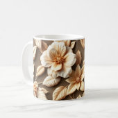 3D-Blumen Kaffeetasse (Vorderseite Links)