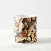 3D-Blumen Kaffeetasse (Mittel)